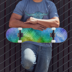 Skate Textura Azul de Topaz Mística