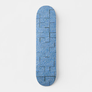 Skate Textura azul-silicone com efeito mosaico e alivio