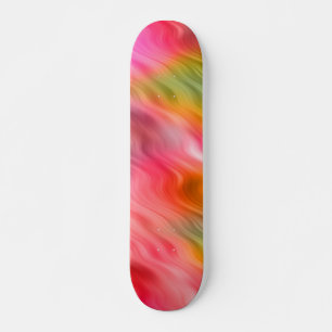 Skate Textura Colorida de Onda da Flor do Crane