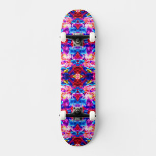 Skate Textura de joia abstrata colorida fofa