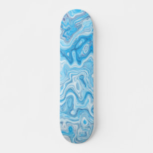 Skate Textura de mármore azul glacial gelado abstrato lí