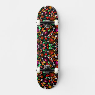 Skate Textura floral colorida e picante