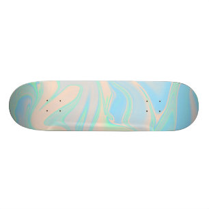 Skate Textura holográfica iridescente líquida faux