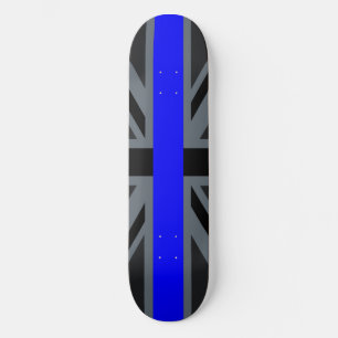 Skate Thin Blue Line Union Jack Decor