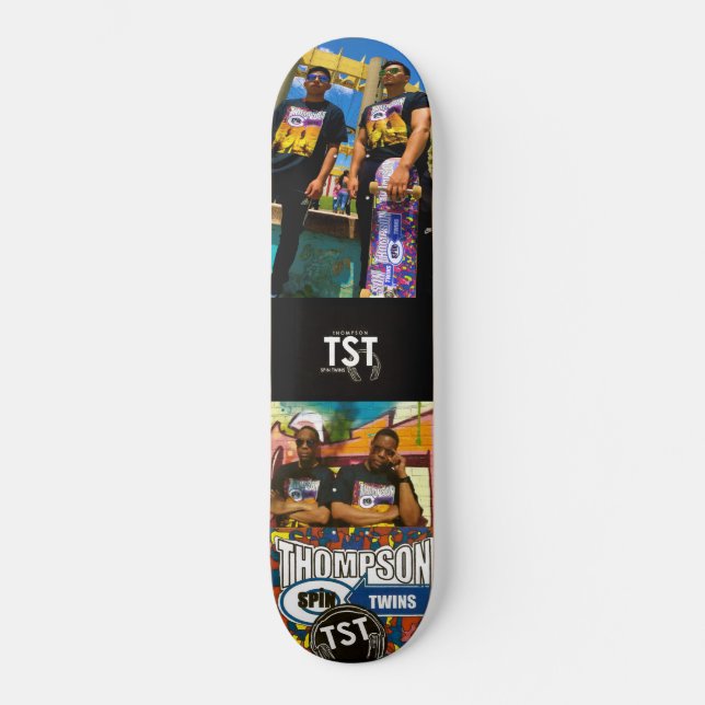 SKATE THOMPSON SPIN TWINS  SKATEBOARDS /JMT EUA (Frente)