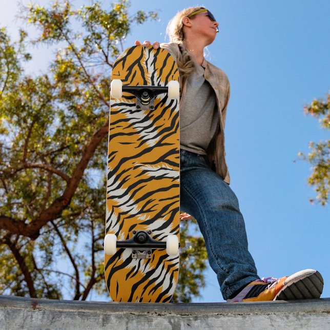 Skate Tiger Skin Animal Print Pattern Design (Criador carregado)