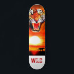 Skate tigre, WILD<br><div class="desc">Tiger Fine Art Painting do Ilustrador Serdar Hizli</div>