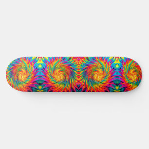 SKATE TINTURA EM VENTO ABSTRATO