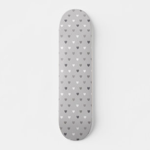 Skate Tiny polka coração em tons de cinza