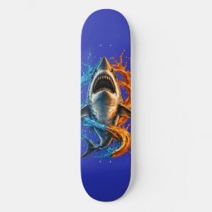 Skate Toalha de Praia Tubarão Feroz – Oceano Azul e Lara