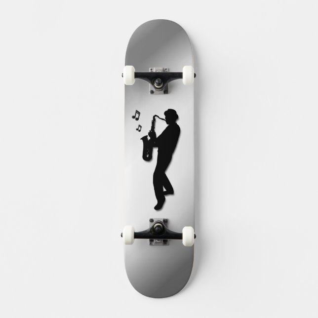Skate Toca Saxofone Prata (Frente)