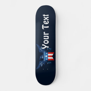 Skate Toda Águia Americana e Patriótica