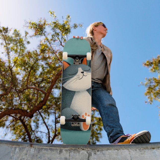 Skate Tomador de Soneca Profissional Gato Divertido Dorm (Ao ar livre 1)