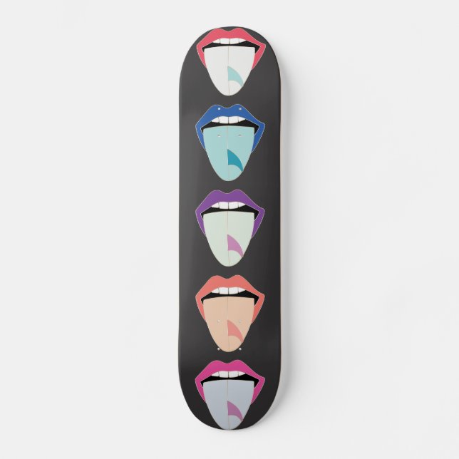 Skate Tongue de Rolling Stones SurfBoard (Frente)