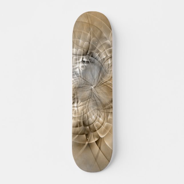 Skate Tons da Terra Textura de Arte Fractal Moderna Abst (Frente)