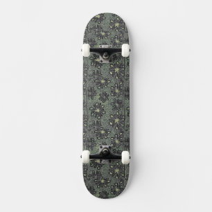 Skate Tons Pretos Contra Cinzas
