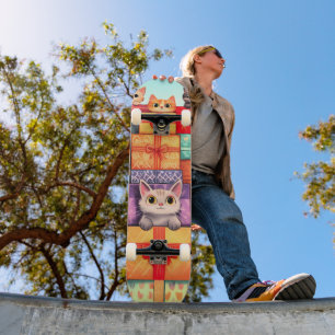 Skate Torre de aniversário do Meow Gift