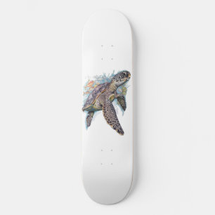 Skate Tortuga de mar multicolor