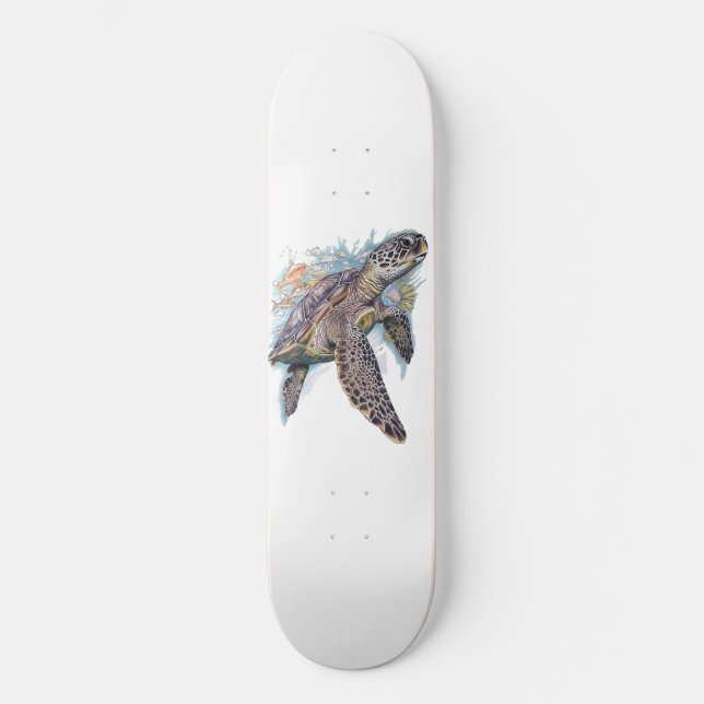 Skate Tortuga de mar multicolor (Frente)