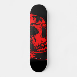 Skate Trabalhos de arte assustadores do crânio de diabo