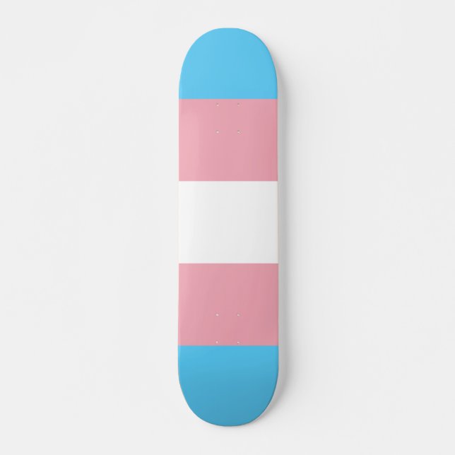 Skate transgender flag trans lgbt lgbtq gay lésbian homo (Frente)