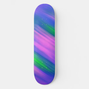 Skate Trendy Neon Bright Abstrato verde-rosa azul