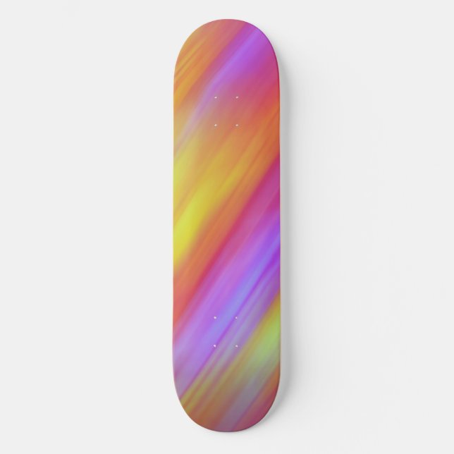 Skate Trendy Neon Bright Red Pink Abstrato (Frente)