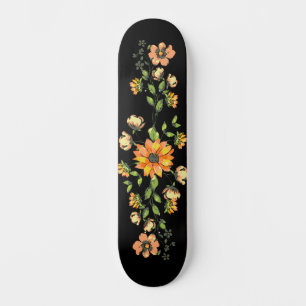 Skate Trendy Urban Street Art Inspirou Floral Deck