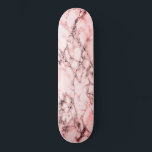 Skate Trendy White Marble Stone - Rosa<br><div class="desc">Trendy White Marble Stone</div>