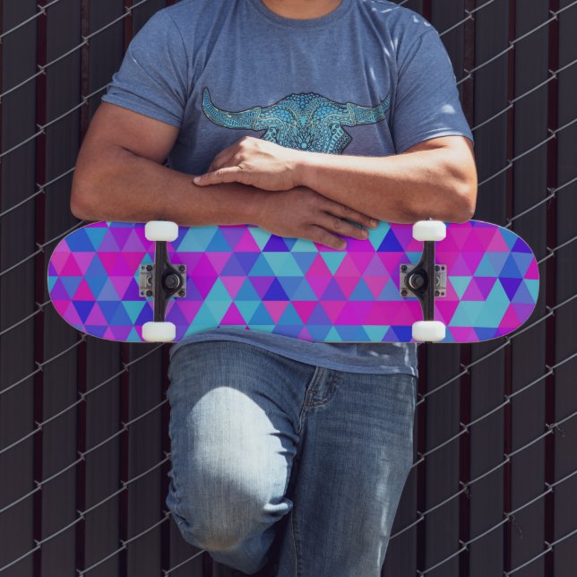 Skate Triângulos Coloridos (Ao ar livre 3)