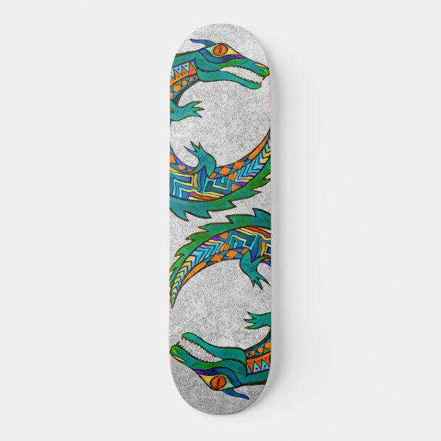 Skate Tribal Alligator Art (Frente)