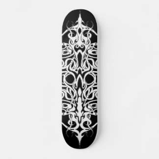 Skate Tribal Empire Tattoo Black and White