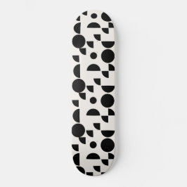 Skate Tribal Geométrico Moderno e Branco