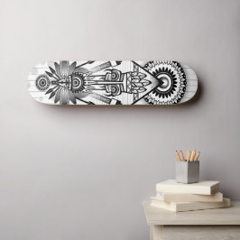 Skate Tribal Nativo abstrato