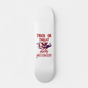 Skate "TRICK OR TRAT SCARY CLOWN", halloween engraçado 
