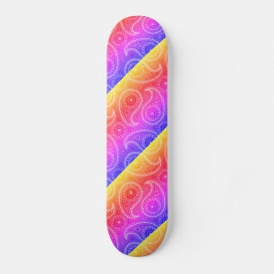 Skate Trippy Hippy Retro Paisley