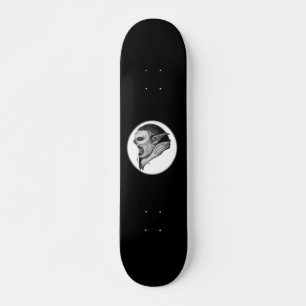 Skate Troll preto e branco