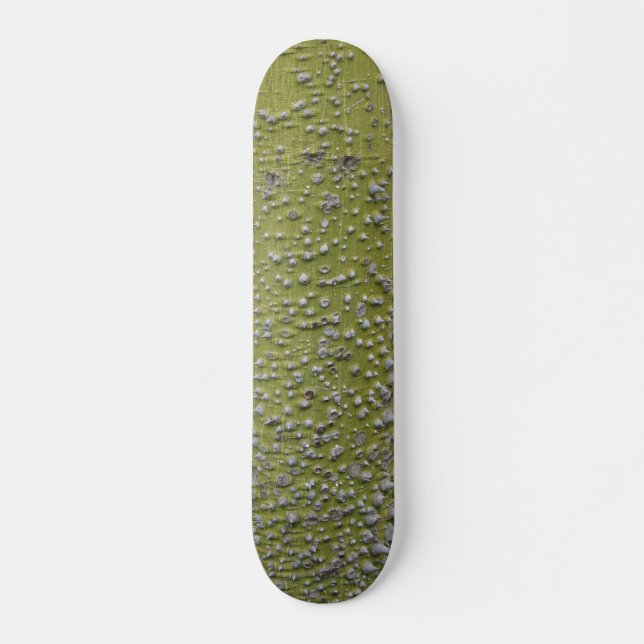 Skate tronco de árvore com espinhos verdes (Frente)