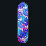 Skate Tropical Colorida Sai a Bordo<br><div class="desc">skate de folhas tropicais exóticas</div>