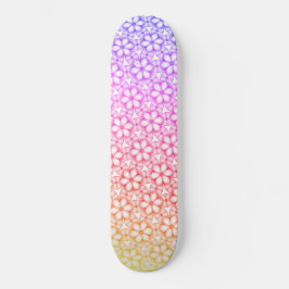 Skate Tropical Havaiana - Ombre Floral Caleidoscópio