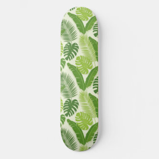 Skate Tropical Leaves & Monstera Seamless Pattern