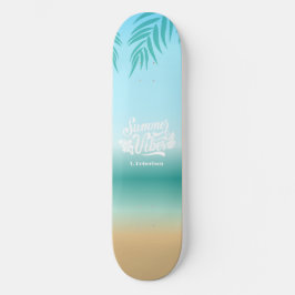 Skate Tropical Ombre Beach Summer Vibes Monograma