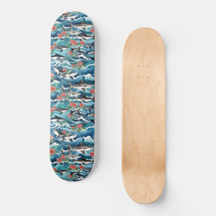 Skate Tubarões Brancos excelentes Em Ondas Piscantes Flo