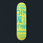 Skate Turquesa e Lemon Grunge Typografia Word Cloud<br><div class="desc">O efeito desse design baseado em texto de rua de tendência depende do comprimento do seu nome. Selecione "Clique para personalizar ainda mais" na parte inferior de "Personalizar este modelo" para obter a aparência desejada. Você pode fazer o plano de fundo e/ou o texto de qualquer cor que quiser. Divirta-se...</div>