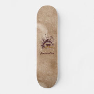 Skate Tuscan Brown Ama Pássaros Com Nome