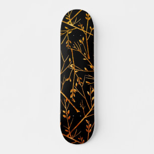 Skate Twigs Laranja Queimados em Preto