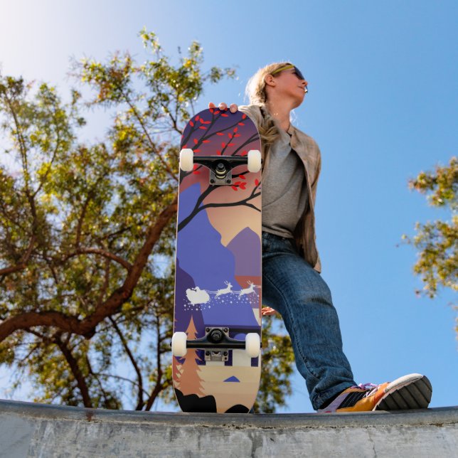 Skate Twilight Forest Christmas Santa Sleigh (Ao ar livre 1)