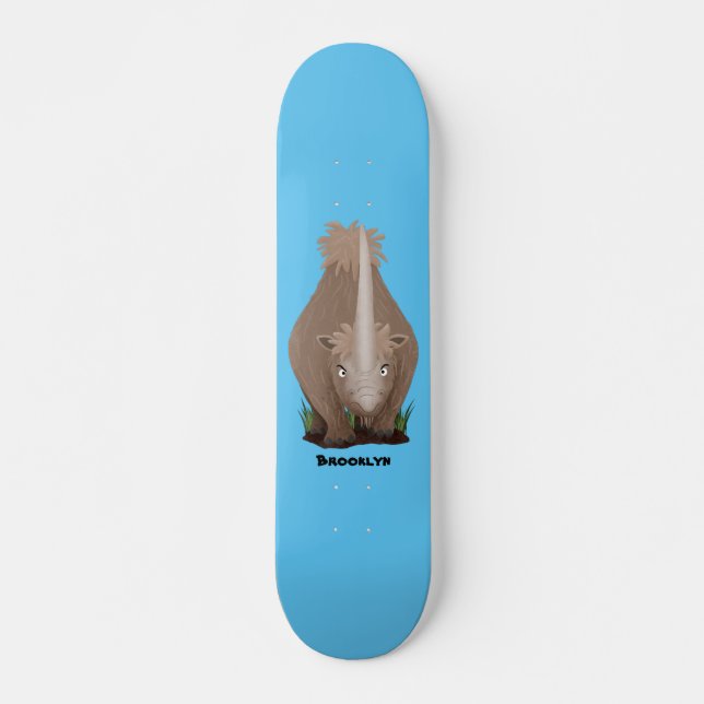 Skate Um desenho animado de Rinoceronte elasmotherium (Frente)