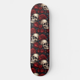 Skate Um design da série A Skull and Roses 10