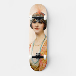 Skate Uma Beleza no Figurino Oriental por William Wontne